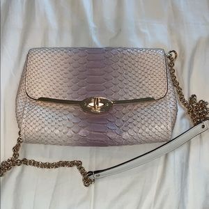 Coach Faux Snake Skin Crossbody Bag